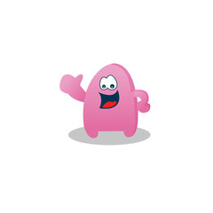 Cute Creature mascot logo for a business.