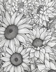 Original Floral Coloring Pages for Adults Printable Coloring Sheets