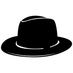 silhouette of jazz musician hat