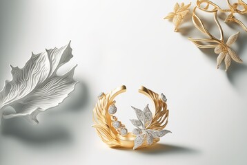 stunning luxurious designer jewelry background for invitation generative ai