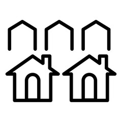 Obraz premium Village icon