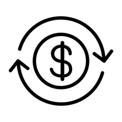 Obraz premium Currency exchange icon