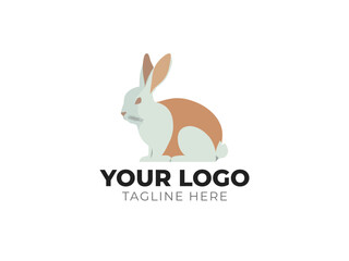 Fototapeta premium Adorable Rabbit Logo Vector Design