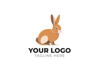 Fototapeta premium Adorable Rabbit Logo Vector Design
