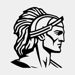 Naklejka premium Spartan logo vector design elements, spartan helmet symbol