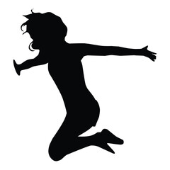 Jump Like Free silhouette Vector Pro Vector