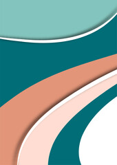 Set of colorful smooth motion abstract wave. Smooth futuristic wave lines. Business, technology message, presentation or personality.