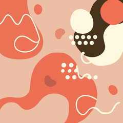 Abstract organic shapes vector illustration. Organic shapes background.