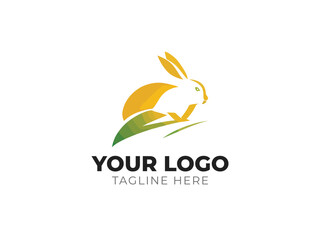 Adorable Rabbit Logo Vector Design