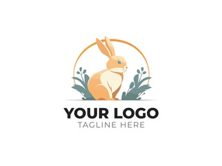 Adorable Rabbit Logo Vector Design