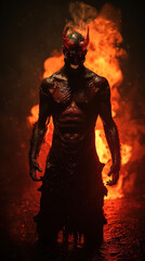 evil demon fire hell