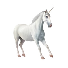 Naklejka na ściany i meble unicorn isolated on white