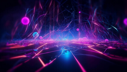 Fototapeta premium abstract light lines background