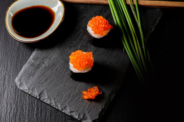 Sushi with Caviar