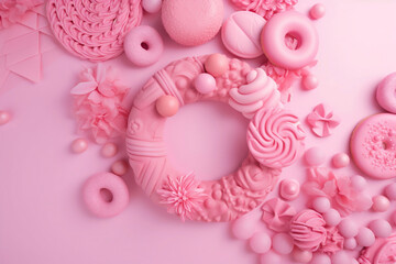 Obraz na płótnie Canvas pink sweets