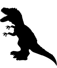 silhouette of a t-rex