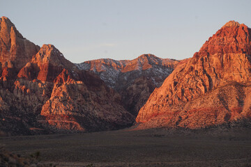 Red Red Canyon Landscape in Nevada