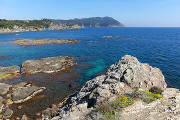 Fototapeta na wymiar Embiez archipelago in the French Riviera