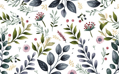 seamless floral pattern with flowers