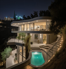 Luxury panoramic house on the hills