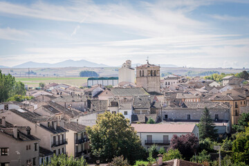 Views of the medieval village of Turegano on a summer day in the province of Segovia, Castilla y...