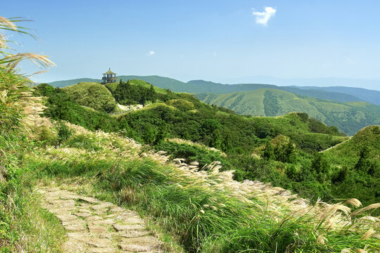 View from Mt. Qixing Trail in Yangmingshan National Park, Taiwan