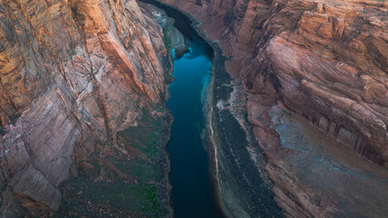 The Horseshoe Bend in Page, Arizona.