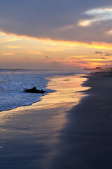 Magical sunset view of Labadi Beach in Accra, Ghana