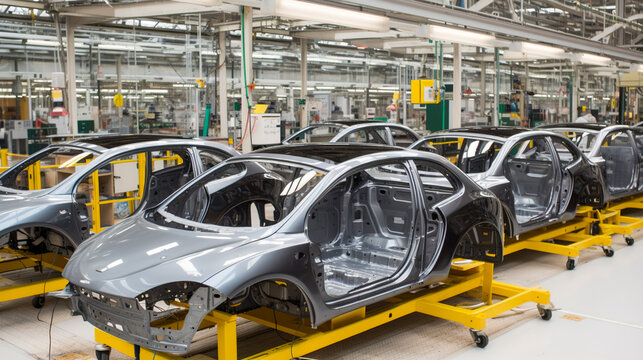 Inside Look at the High-Tech Car Factory Assembly Line for Cutting-Edge Vehicles, Generative AI