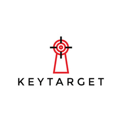 key target logo design template