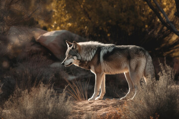 Einsamer Wanderer: Ein Wolf in seiner natürlichen Umgebung 14