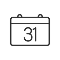 Calendar vector icon. Calendar on wall flat sign design. Calendar flat symbol pictogram. UX UI icon