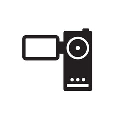 Video camera vector icon. Video camera flat sign design. REC icon. Recording video symbol pictogram. UX UI icon