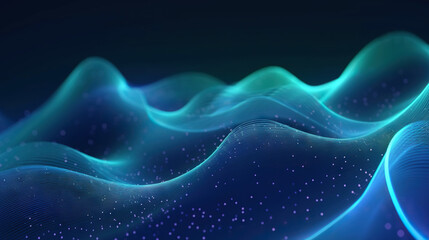 Modern abstract wavy background. Based on Generative AI
