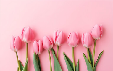 bouquet of tulips,Pink Tulips Feminine Floral Wallpaper and Greeting