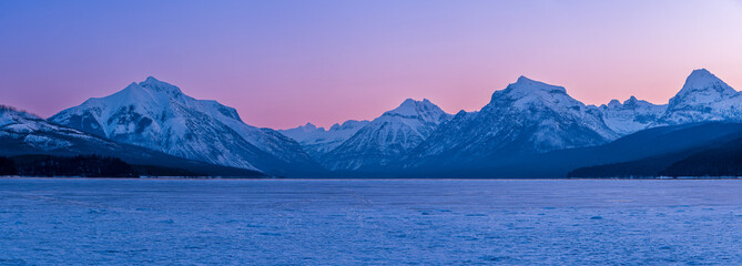 Glacier Range Just Before Sunrise