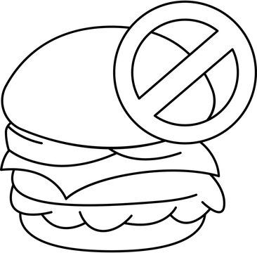 No Junk Food Icon