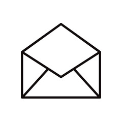 Envelope vector icon. Mail flat sign design. Envelope symbol pictogram. Message icon. UX UI icon