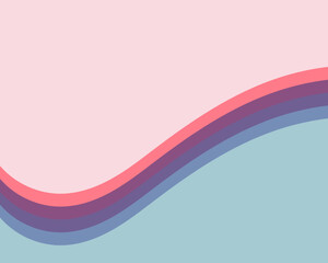 Abstract Geometric Wave Background in Aesthetic Colors