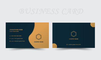 
Luxury business card design template,Modern Business Card,Creative and Clean Business Card Template.graphic design