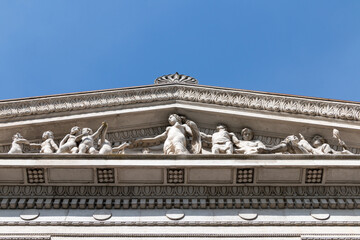 Fototapeta premium detail of the facade of luxury palace.