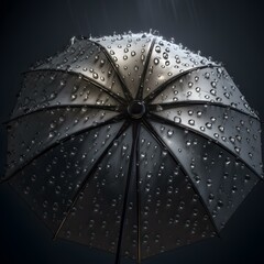 umbrella witih water drops