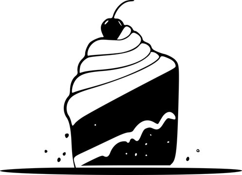 recommend clip art: Cake - High Quality Vector Logo - Vector illustration ideal for T-shirt graphic