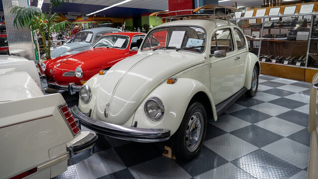 Vintage Volkswagen Beetle at the Tallahassee Automobile Museum. 