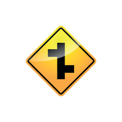 Traffic Sign  Street Sign Icon Vector Template