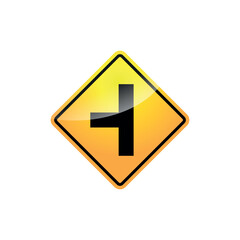 Traffic Sign  Street Sign Icon Vector Template