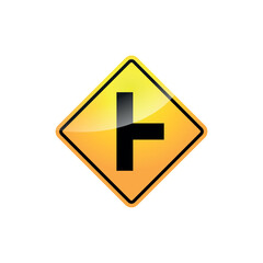 Traffic Sign  Street Sign Icon Vector Template