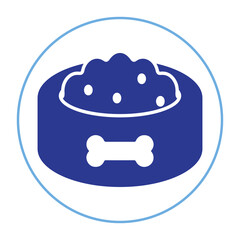 Animal food, dog, pet bowl icon