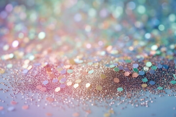 Abstract background with glitter in pastel colors, Generative AI