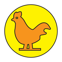 Animal, chicken, rooster icon